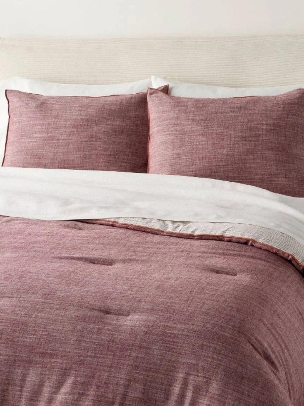 Hearth & Hand™ with Magnolia - 3pc King Reversible Duvet Cover Set Burgundy